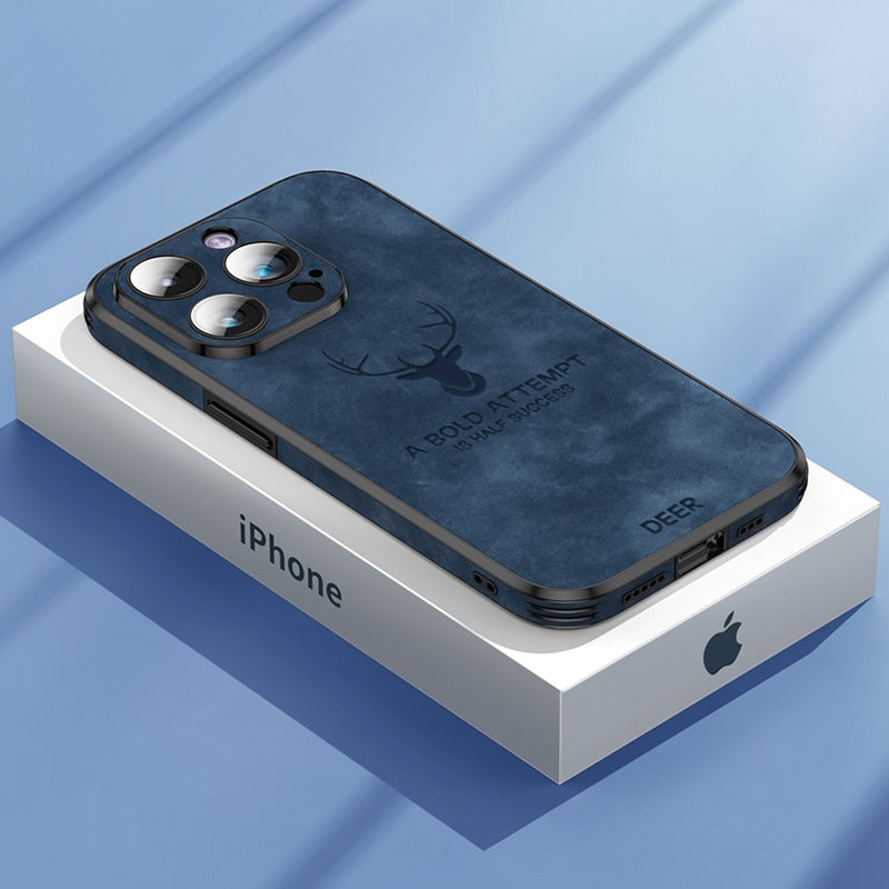 Amtn Club | Coque iPhone Luxe en Cuir de Cerf – Veltro