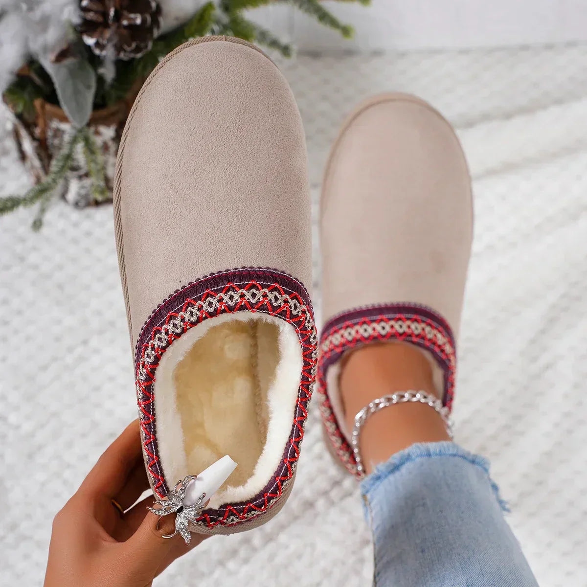 Amtn Club | Bottes d’Hiver Femme Ultra-Chaudes en Cachemire Luxe
