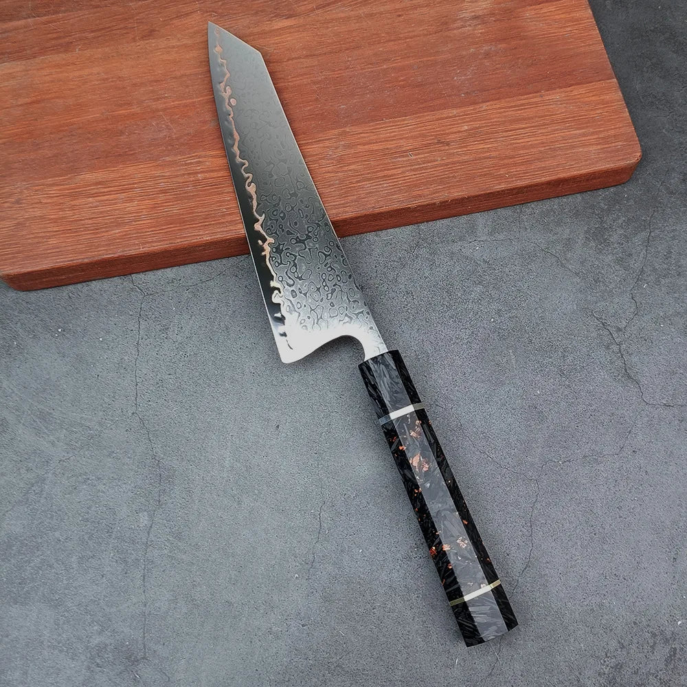 Amtn Club | Homura Kiritsuke – Couteau Japonais Premium Polyvalent en Acier Damassé VG-10 pour Découpe de Précision Professionnelle
