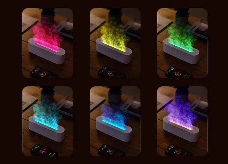 Amtn Club | Foyer LED Effet Flamme avec Diffusion de Parfum Relaxant – AuraFlame