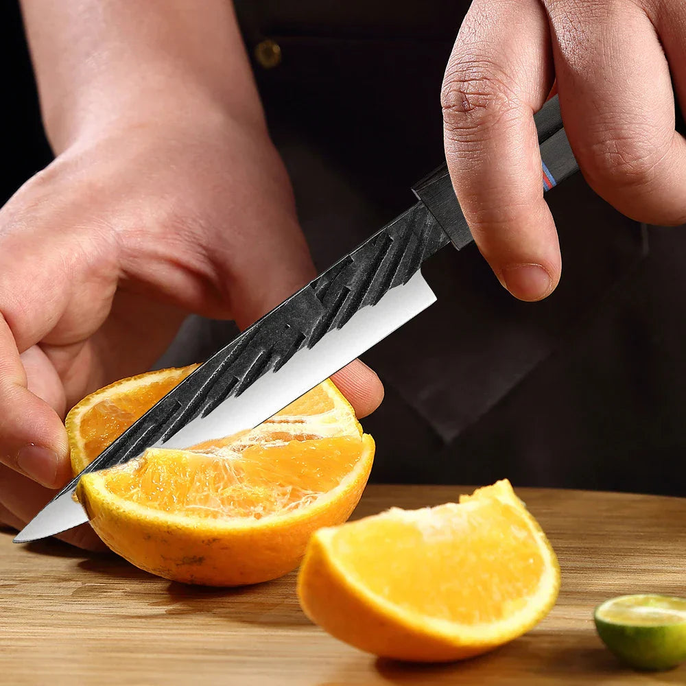 Amtn Club | Kurogane Petty Knife – Couteau d’Office Japonais Premium en Acier Haute Précision pour Découpe Fine et Contrôlée