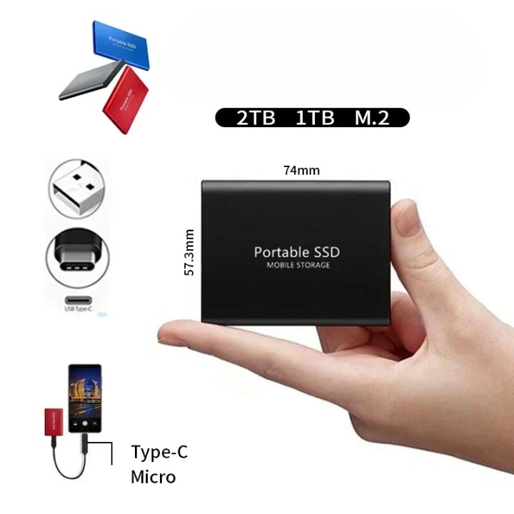 SSD Portable Compact Haute Vitesse – Stockage Externe Premium – Amtn Club