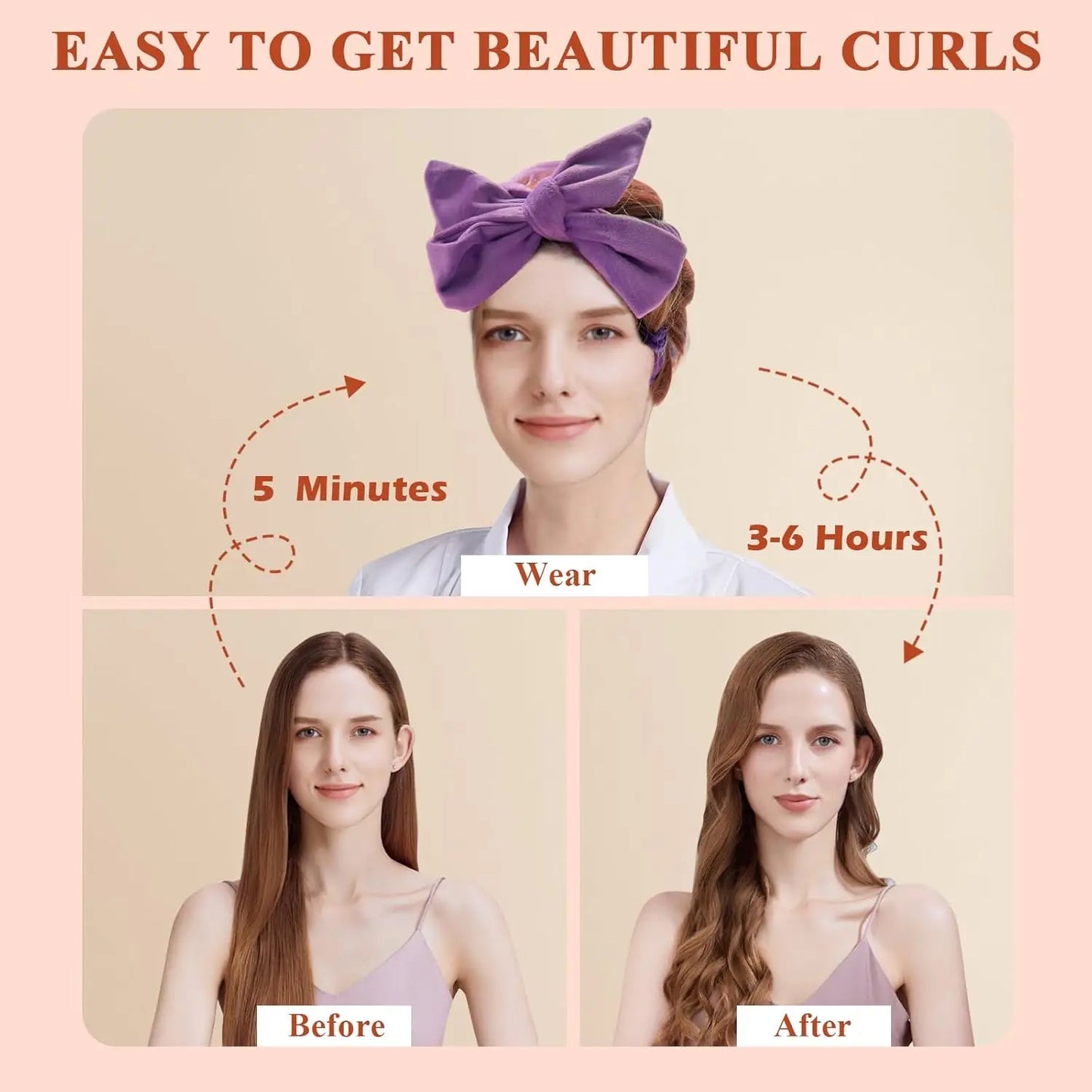 Amtn Club | Bandeau Boucles Sans Chaleur Kit 9 Pièces – Boucles Naturelles