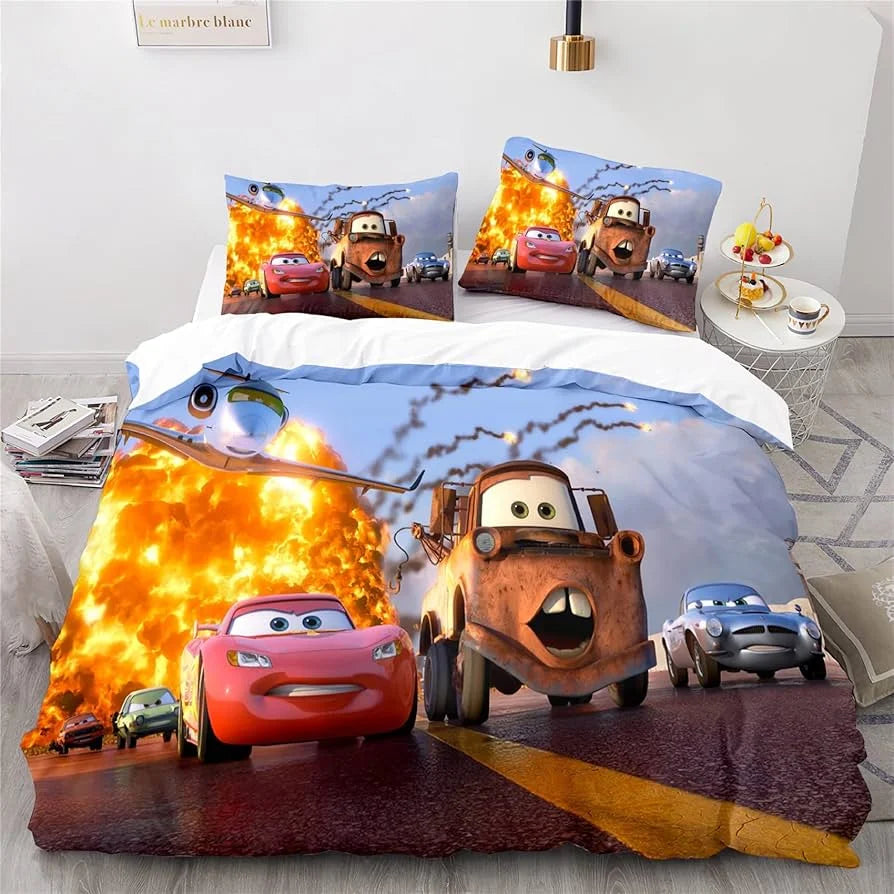Amtn Club | Ensemble de Literie Enfant Cars Lightning McQueen