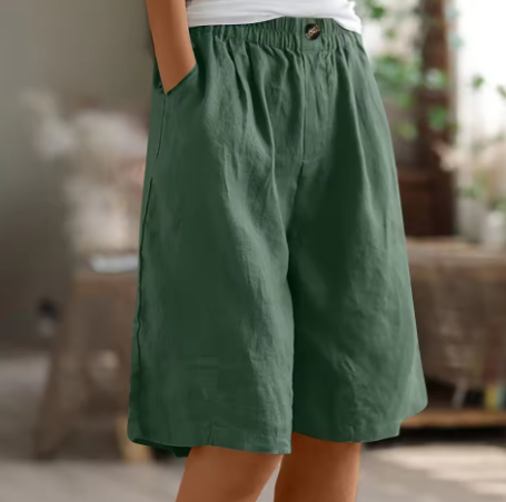 Amtn Club | Renee Short Confort Femme – Short Taille Haute Décontracté Léger et Respirant pour Été Confort Quotidien