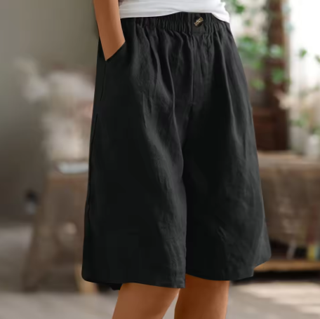 Amtn Club | Renee Short Confort Femme – Short Taille Haute Décontracté Léger et Respirant pour Été Confort Quotidien