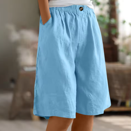 Amtn Club | Renee Short Confort Femme – Short Taille Haute Décontracté Léger et Respirant pour Été Confort Quotidien