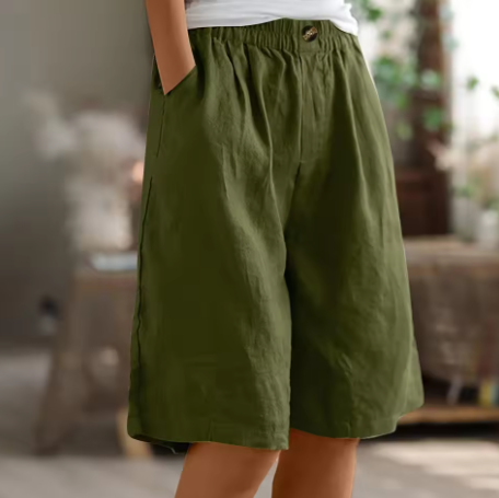 Amtn Club | Renee Short Confort Femme – Short Taille Haute Décontracté Léger et Respirant pour Été Confort Quotidien