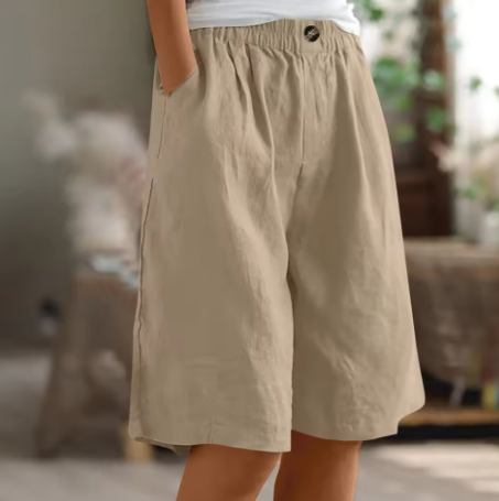 Amtn Club | Renee Short Confort Femme – Short Taille Haute Décontracté Léger et Respirant pour Été Confort Quotidien