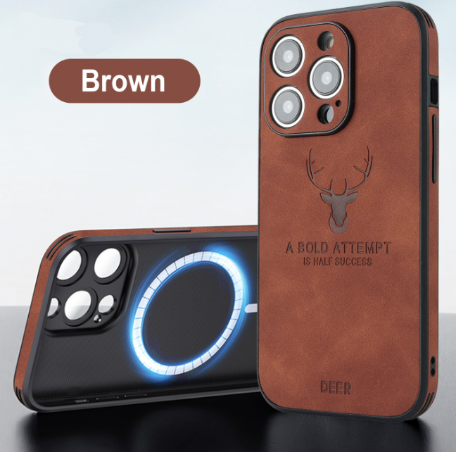 Amtn Club | Coque iPhone Luxe en Cuir de Cerf – Veltro