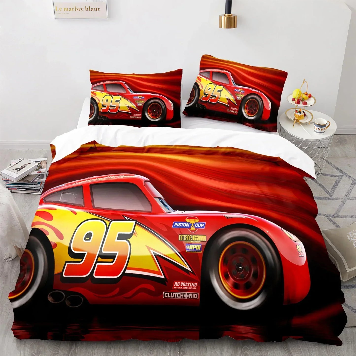 Amtn Club | Ensemble de Literie Enfant Cars Lightning McQueen