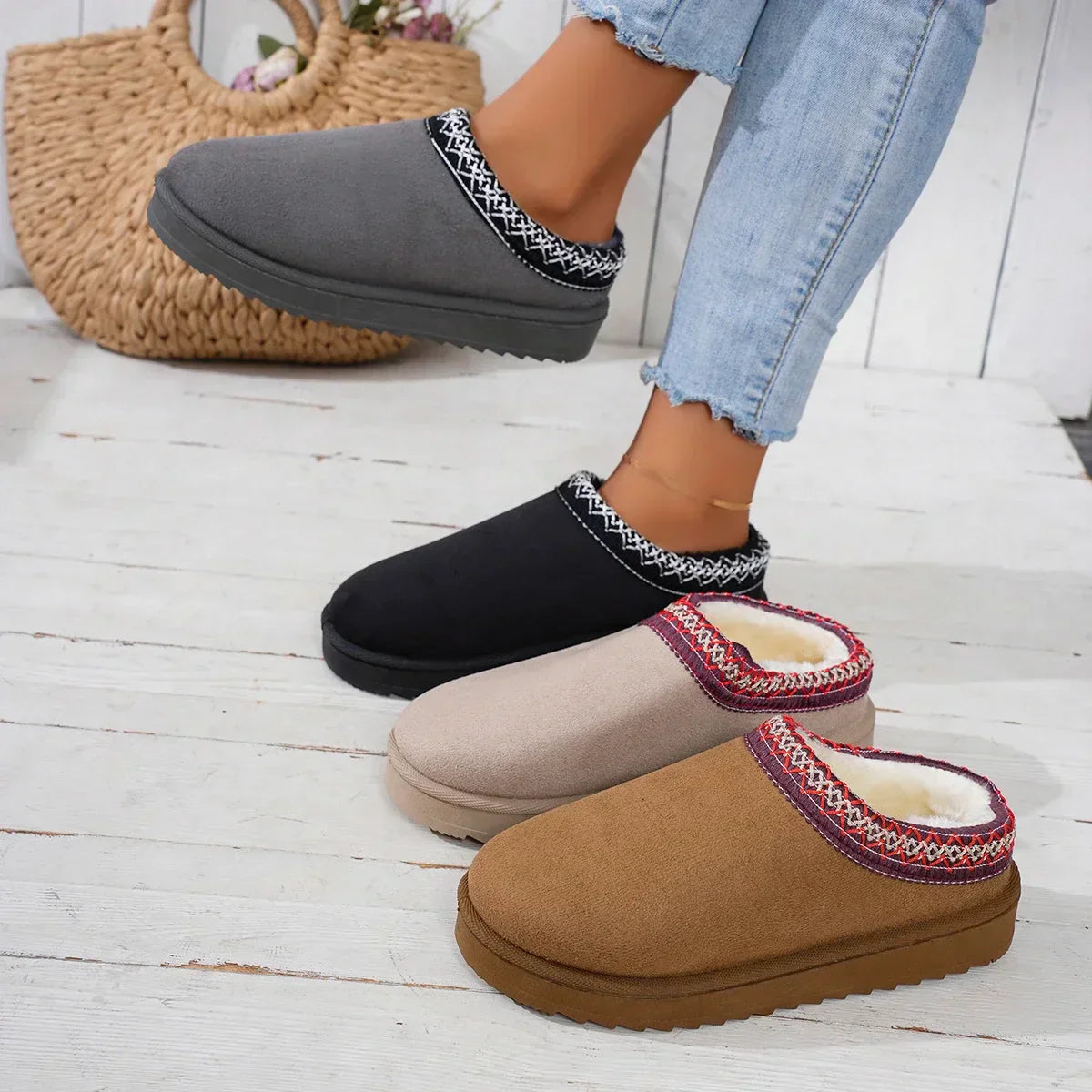 Amtn Club | Bottes d’Hiver Femme Ultra-Chaudes en Cachemire Luxe