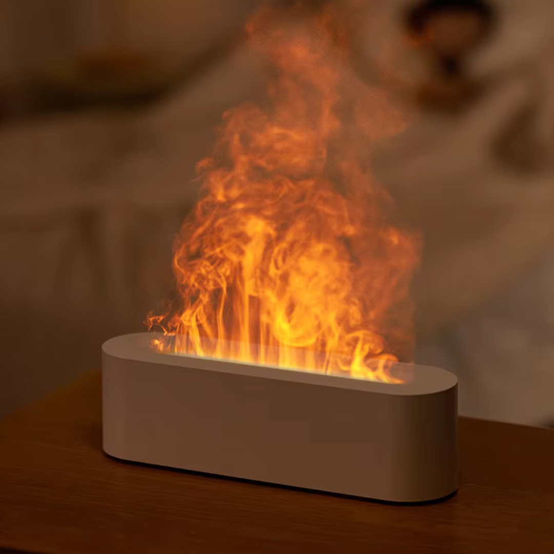 Amtn Club | Foyer LED Effet Flamme avec Diffusion de Parfum Relaxant – AuraFlame