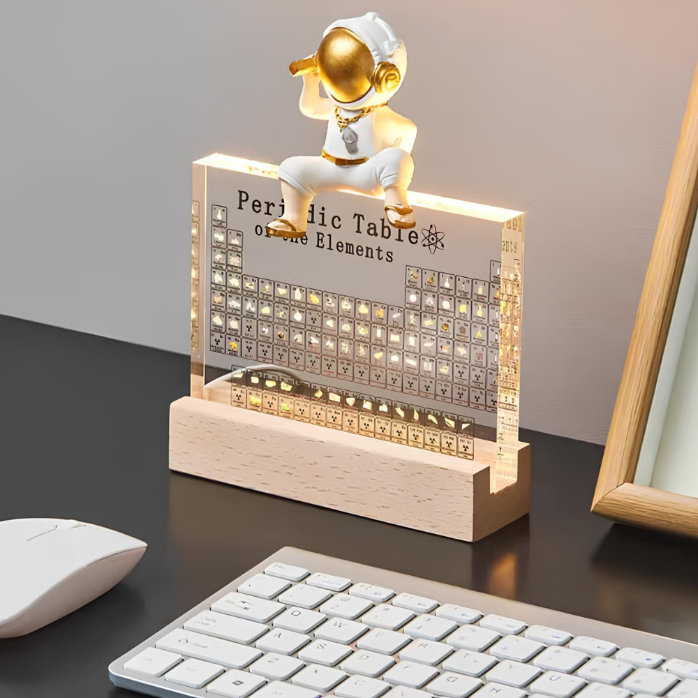 Amtn Club | Tableau Périodique Lumineux avec Éléments Réels – Elementa