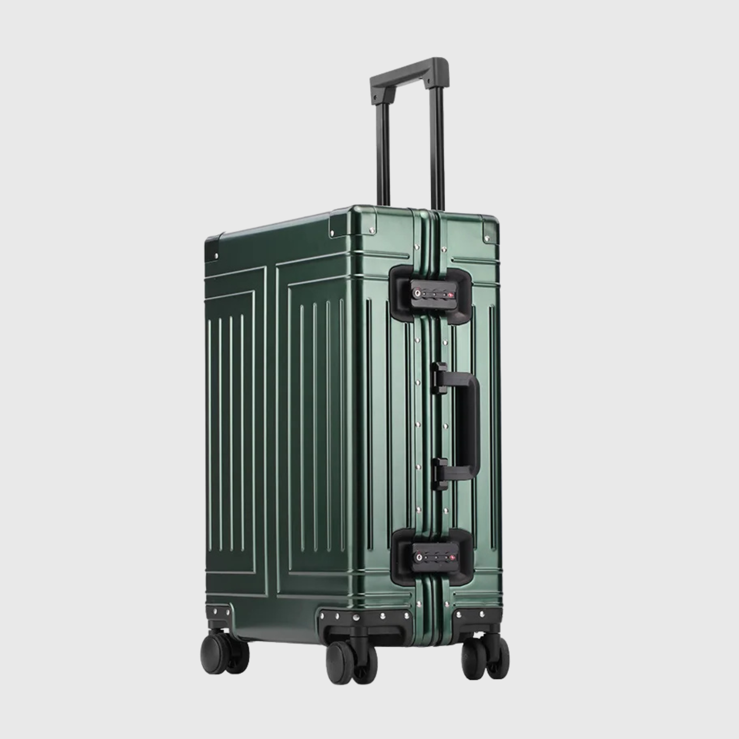 Amtn Club| Valise soute Premium  Coque Aluminium rigide, Fermeture sécurisée TSA, Grande Capacité, Roulettes pivotantes