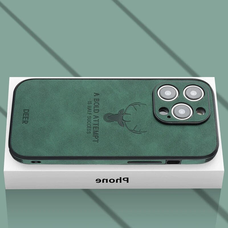 Amtn Club | Coque iPhone Luxe en Cuir de Cerf – Veltro