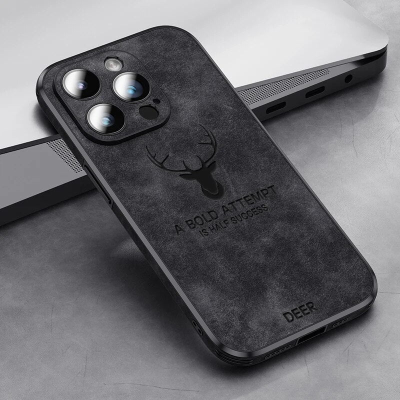 Amtn Club | Coque iPhone Luxe en Cuir de Cerf – Veltro
