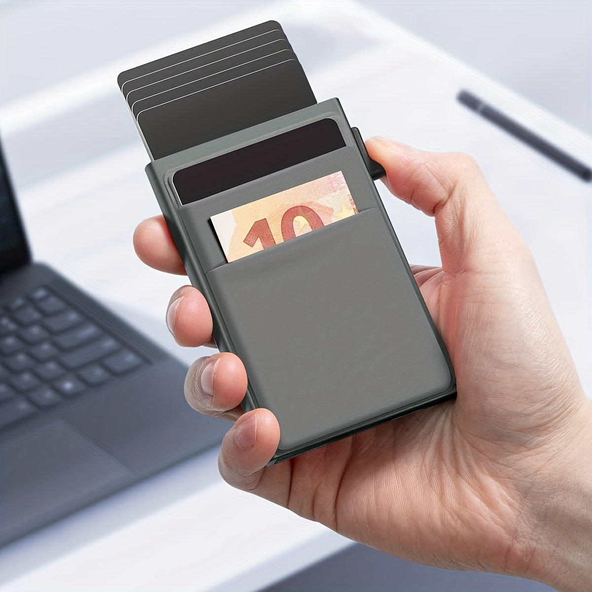 Amtn Club | Porte-Cartes RFID Automatique Grande Capacité
