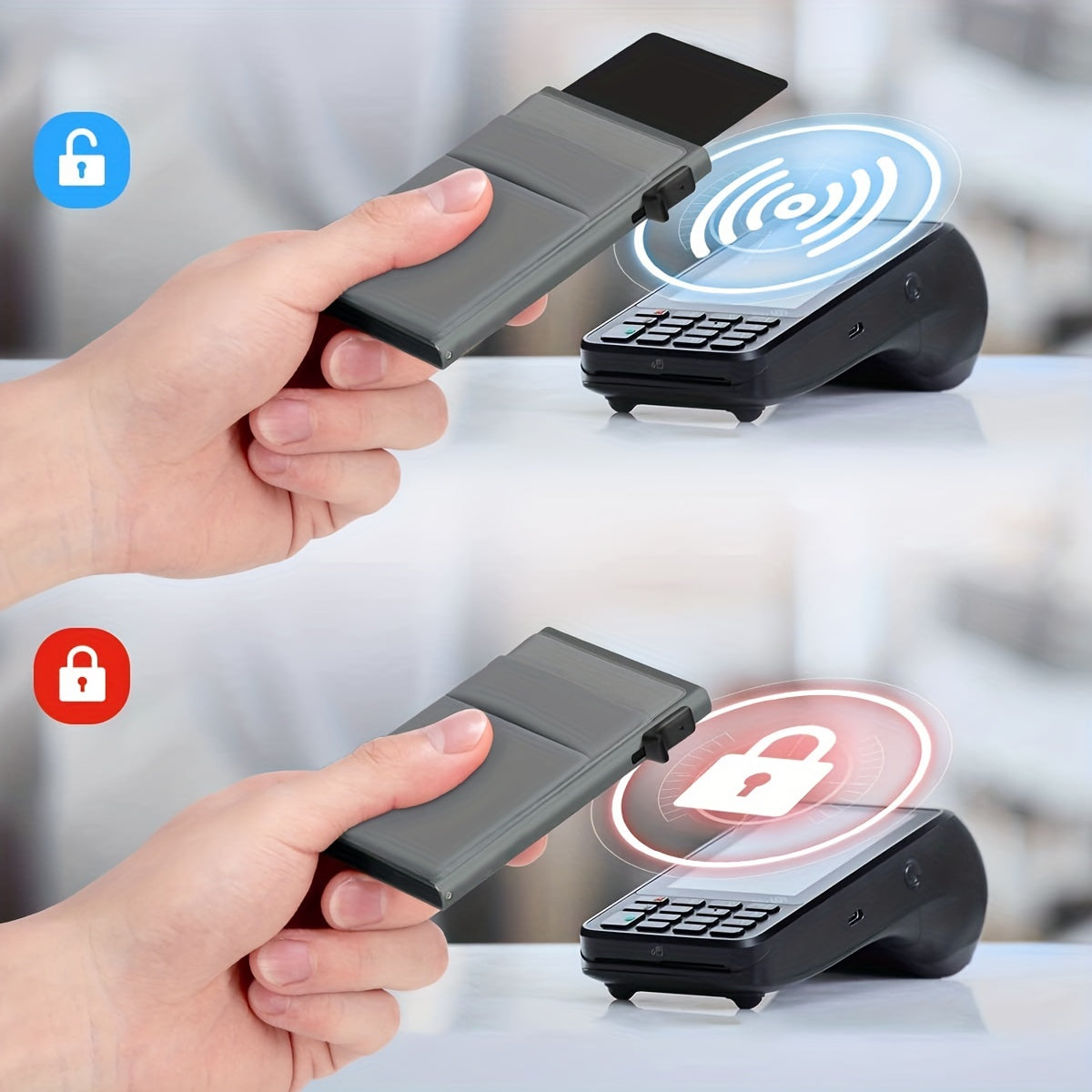 Amtn Club | Porte-Cartes RFID Automatique Grande Capacité