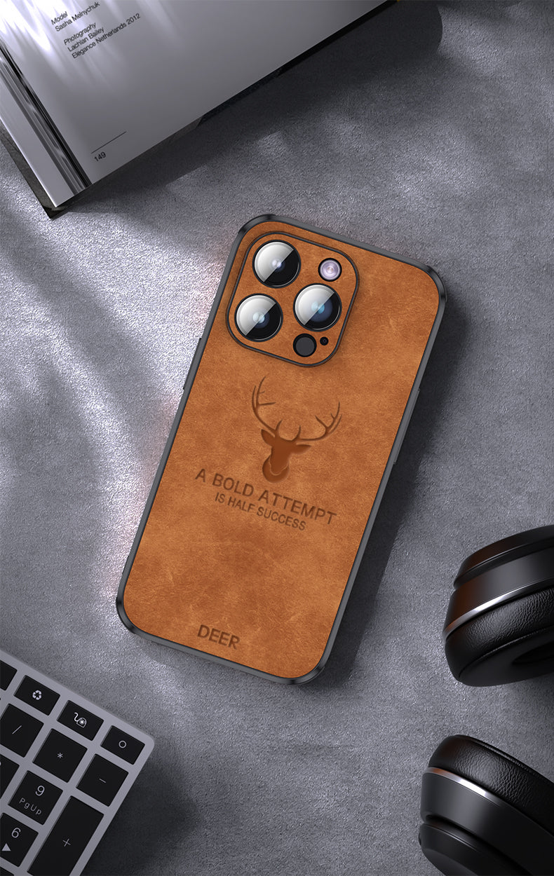 Amtn Club | Coque iPhone Luxe en Cuir de Cerf – Veltro