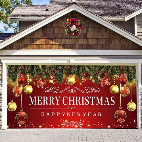 Amtn Club | Magie de Porte de Garage Festive Édition Noël – Décoration Murale et Extérieure Festive pour Ambiance de Fêtes