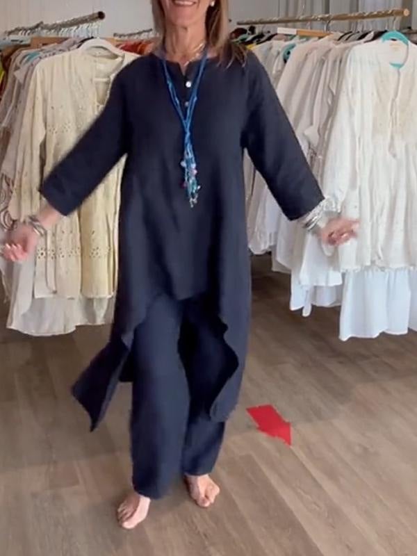 Amtn Club | BreezyChic Costume en Lin Uni Homme – Ensemble Léger et Élégant Respirant pour Été et Style Décontracté Chic
