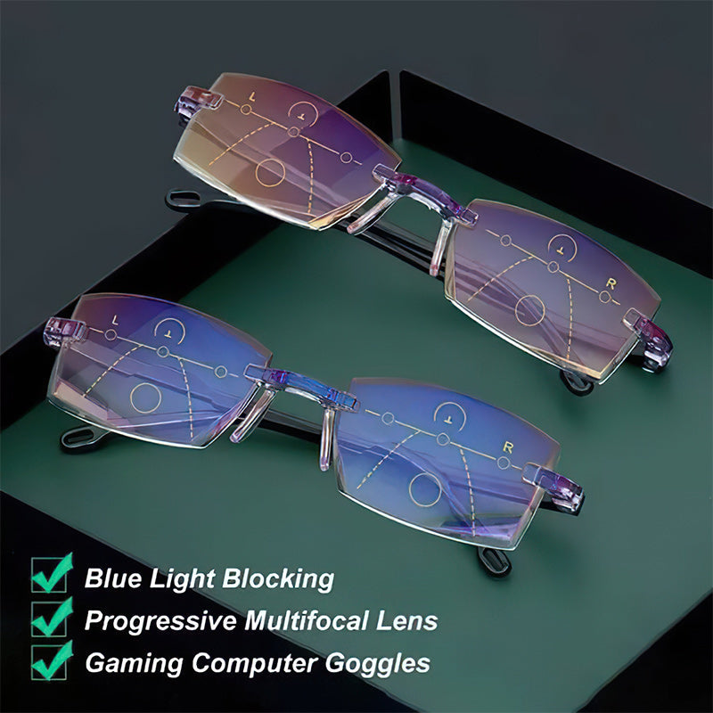 Amtn Club | Lunettes de Lecture Multifocales Anti Lumière Bleue – SapphireView
