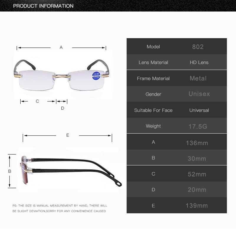 Amtn Club | Lunettes de Lecture Multifocales Anti Lumière Bleue – VisionPlus