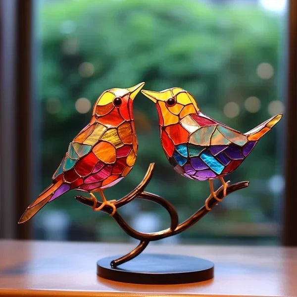 Amtn Club | Figurines d’Oiseaux en Verre Coloré – EleganBird