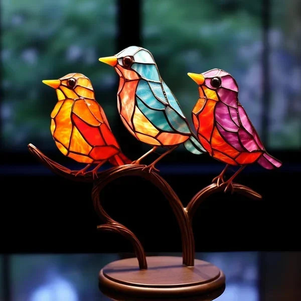 Amtn Club | Figurines d’Oiseaux en Verre Coloré – EleganBird