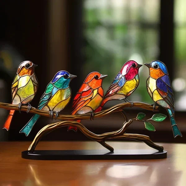 Amtn Club | Figurines d’Oiseaux en Verre Coloré – EleganBird