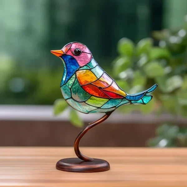 Amtn Club | Figurines d’Oiseaux en Verre Coloré – EleganBird