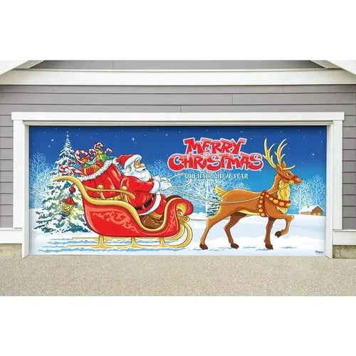 Amtn Club | Magie de Porte de Garage Festive Édition Noël – Décoration Murale et Extérieure Festive pour Ambiance de Fêtes