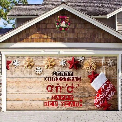 Amtn Club | Magie de Porte de Garage Festive Édition Noël – Décoration Murale et Extérieure Festive pour Ambiance de Fêtes