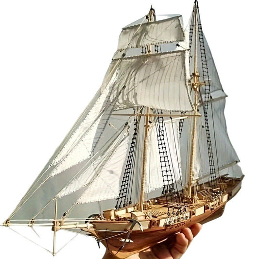 Amtn Club | Puzzle 3D Bateau à Voile en Bois Classique – Modèle Détaillé