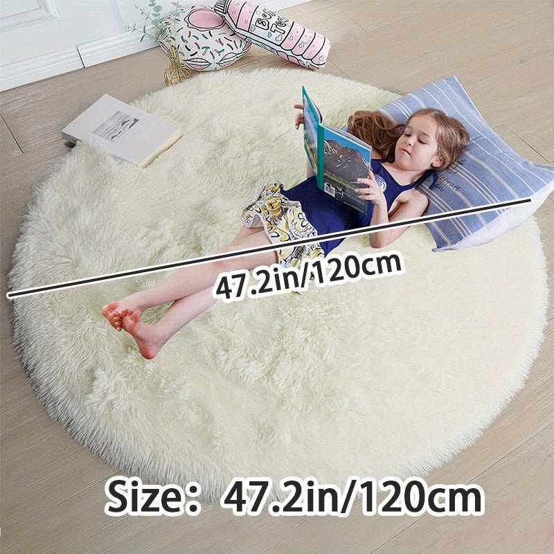 Amtn Club | Tapis Rond Fluffy Ultra Doux – Clouda