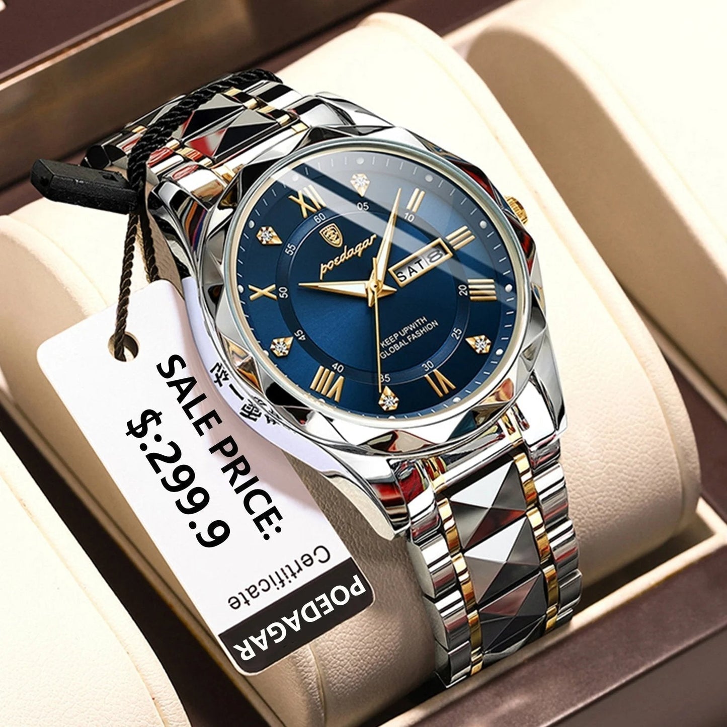 Amtn Club | Montre Homme Luxe Étanche avec Fonction Lumineuse