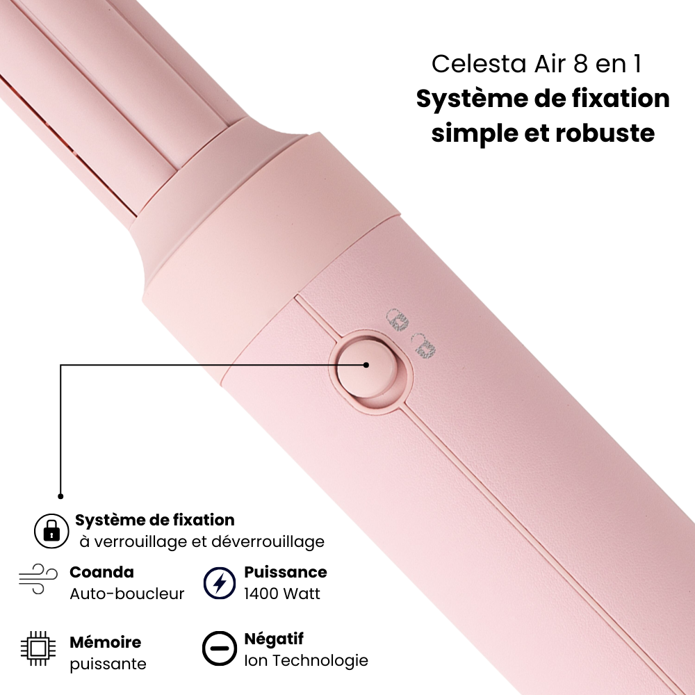 Amtn Club | Sèche-Cheveux AirStyler 8-en-1 Rose – Celesta