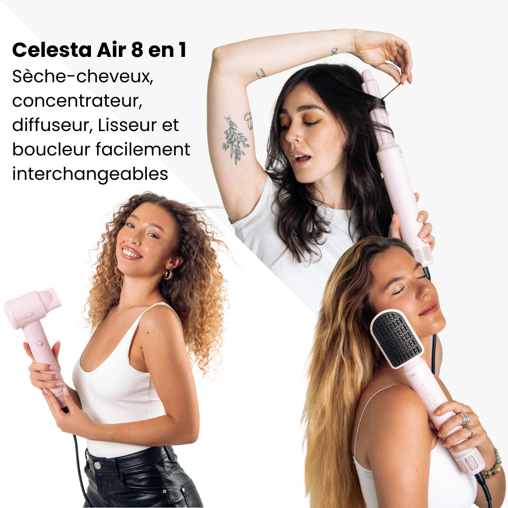 Amtn Club | Sèche-Cheveux AirStyler 8-en-1 Rose – Celesta