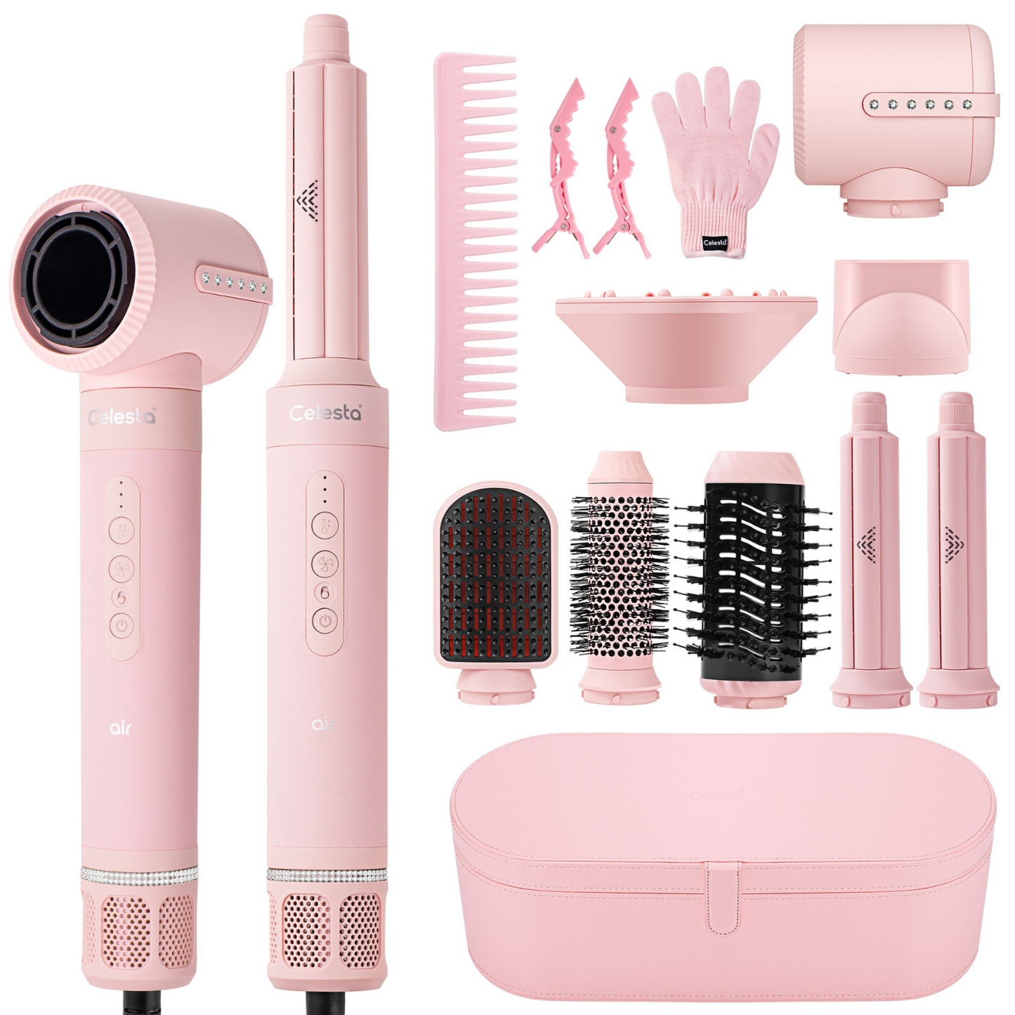 Amtn Club | Sèche-Cheveux AirStyler 8-en-1 Rose – Celesta