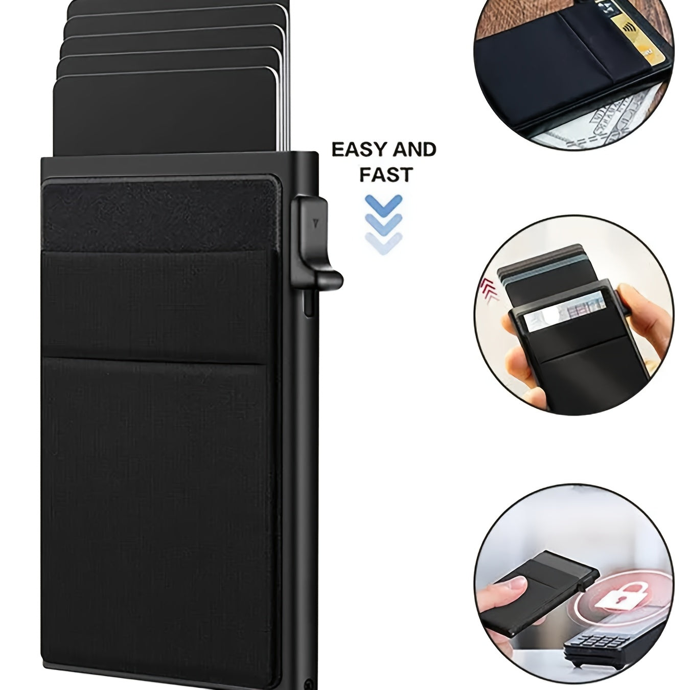 Amtn Club | Porte-Cartes RFID Automatique Grande Capacité