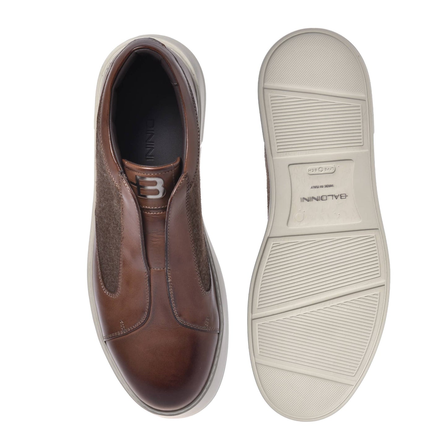 Chaussures en cuir beige Baldinini d'Amtnclub