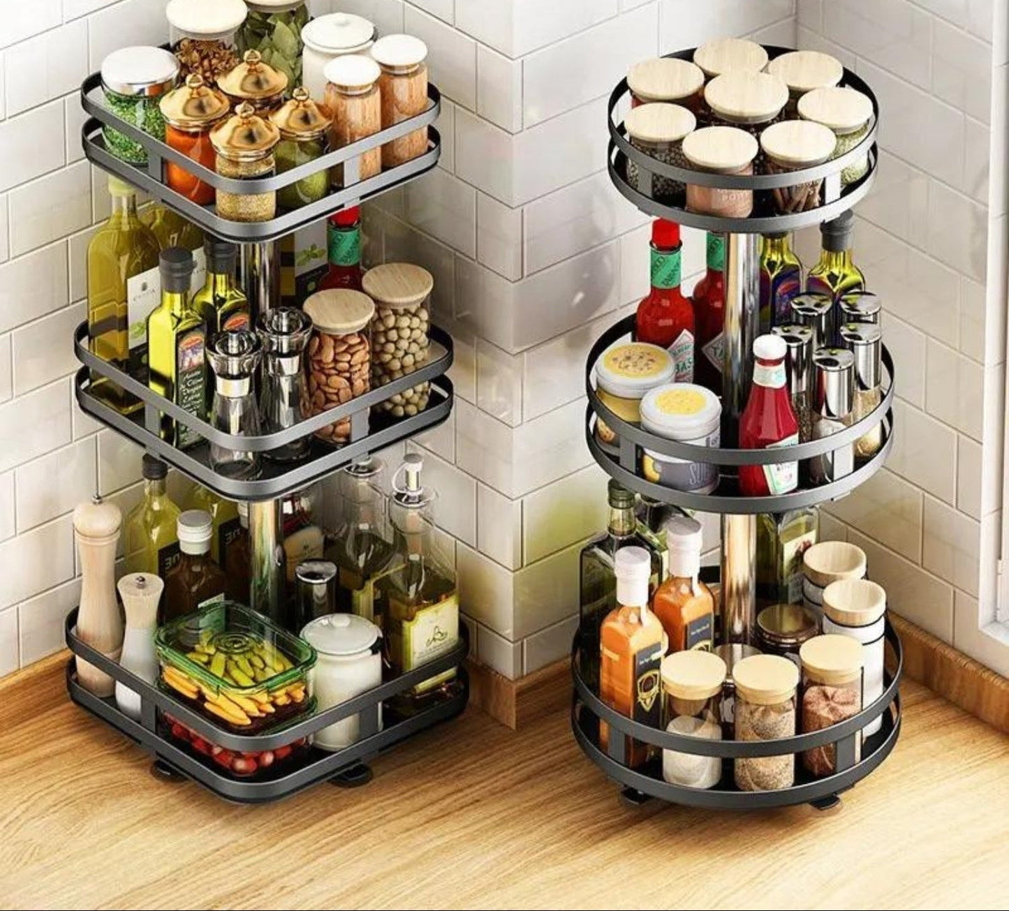 Amtn Club | Étagère de Rangement Rotative 360° – TwistRack