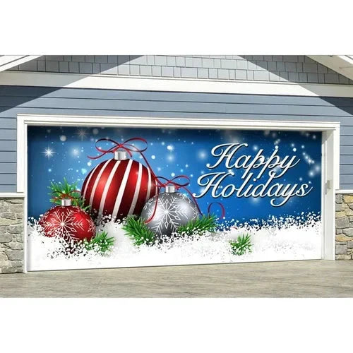 Amtn Club | Magie de Porte de Garage Festive Édition Noël – Décoration Murale et Extérieure Festive pour Ambiance de Fêtes