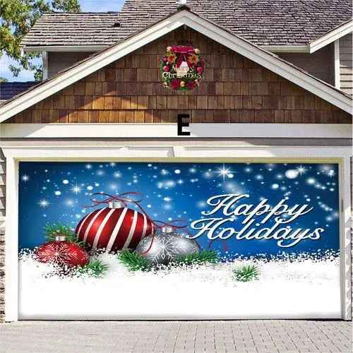 Amtn Club | Magie de Porte de Garage Festive Édition Noël – Décoration Murale et Extérieure Festive pour Ambiance de Fêtes