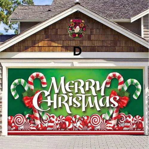 Amtn Club | Magie de Porte de Garage Festive Édition Noël – Décoration Murale et Extérieure Festive pour Ambiance de Fêtes