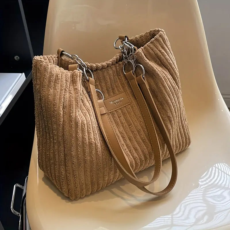 Amtn Club | Sac à Bandoulière en Velours Côtelé – Amelia
