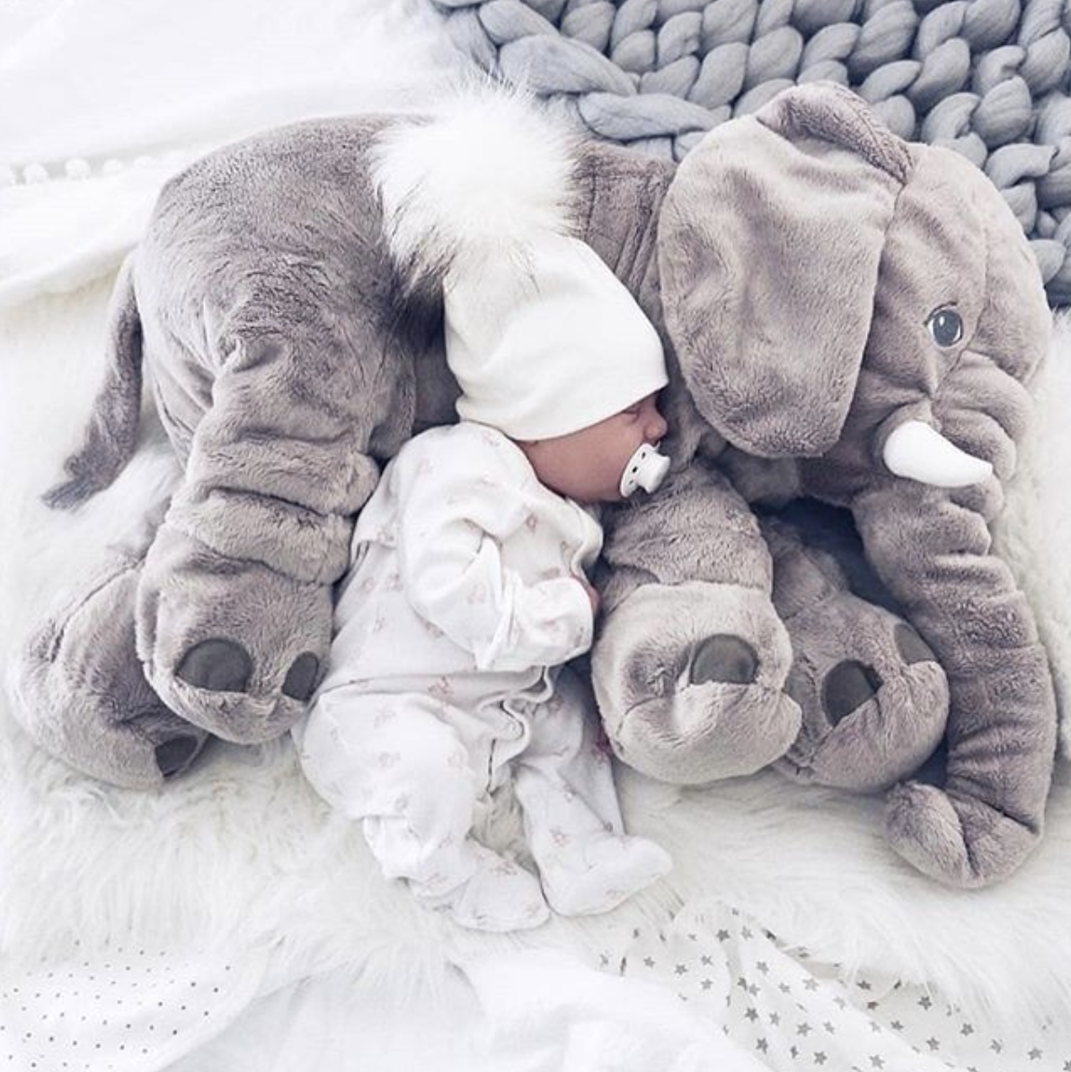 Amtn Club | Peluche Éléphant Géante Coussin Doux pour Enfants
