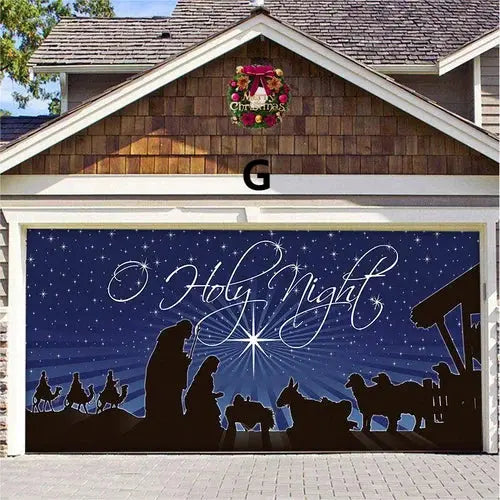 Amtn Club | Magie de Porte de Garage Festive Édition Noël – Décoration Murale et Extérieure Festive pour Ambiance de Fêtes
