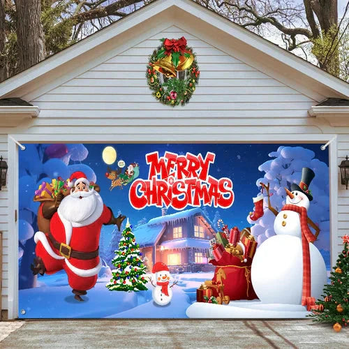 Amtn Club | Magie de Porte de Garage Festive Édition Noël – Décoration Murale et Extérieure Festive pour Ambiance de Fêtes